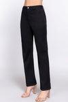 Straight Fit Twill Long Pants