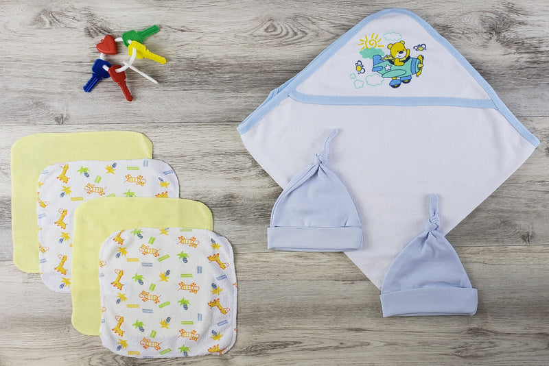 Bambini Hooded Towel, Hats and Wash Cloths