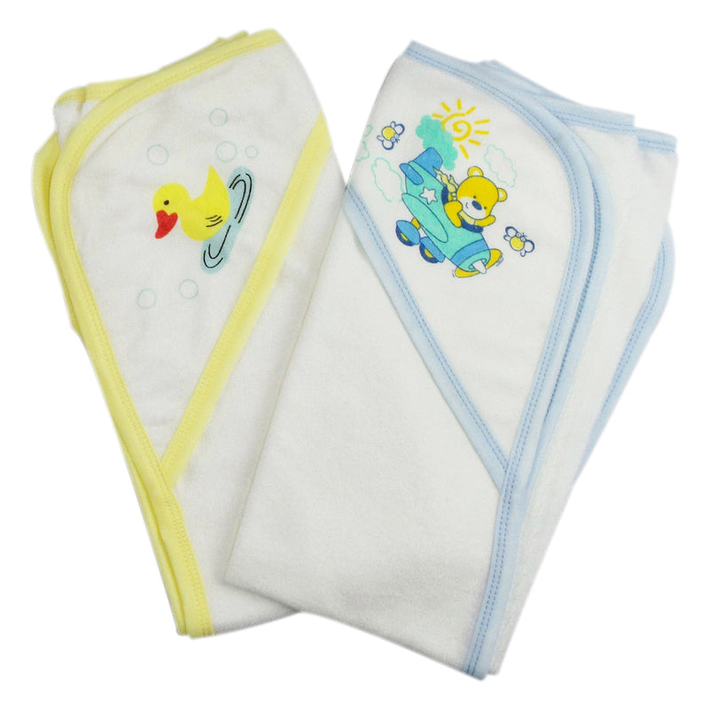 Bambini Infant Hooded Bath Towel (Pack of 2)