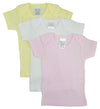 Bambini Girls Pastel Variety Short Sleeve Lap T-shirts - 3 Pack