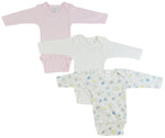 Bambini Girls' Long Sleeve Printed Onesie Variety Pack