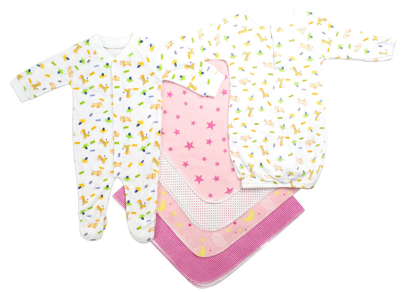 Bambini Newborn Girls 6 Piece Layette Set