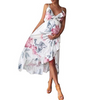 Beautiful Wash Ink Dress with Flounces