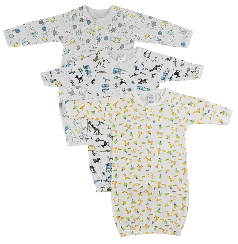 Bambini Infant Gowns - 3 Pack Print (2)