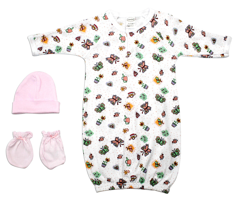 Bambini Girls' 3 Piece Layette Set