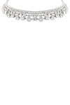 Rhinestone 4 Line Gradual Choker