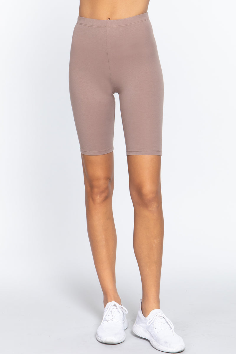 Cotton Jersey Short Leggings