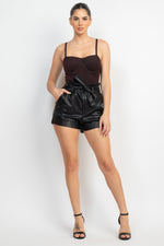 Lurex Sweetheart Cami Bodysuit