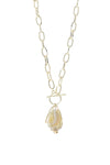 Natural Stone Wire Link Necklace