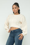 Cable Pullover Top