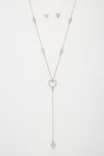 Heart Y Shape Metal Necklace