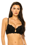 Coverage Lace Trim Bra