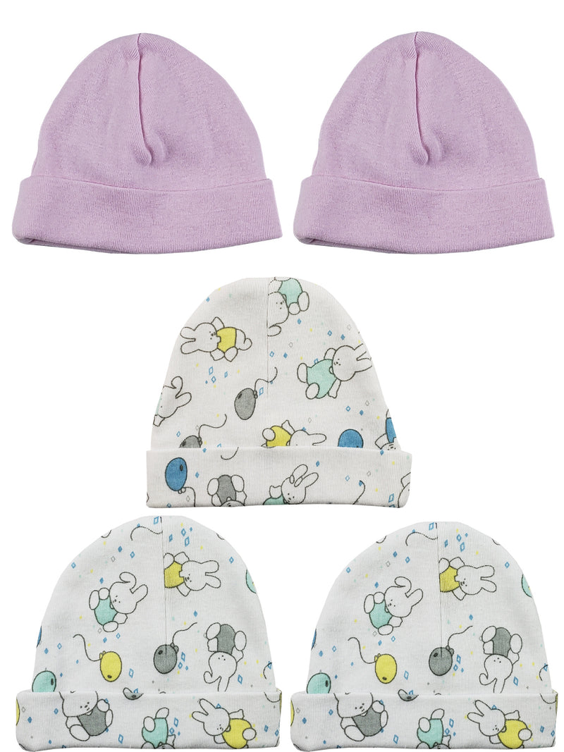 Bambini Girls Baby Cap (Pack of 5)
