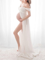 Solid Color Photo Maternity Dress